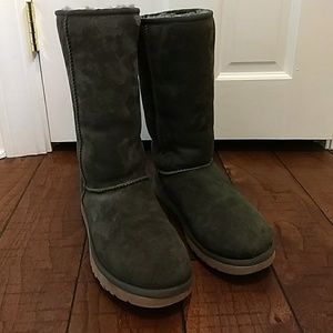 Tall green uggs